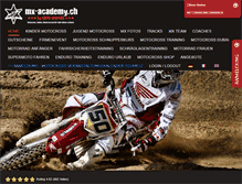 Tablet Screenshot of mx-academy.ch