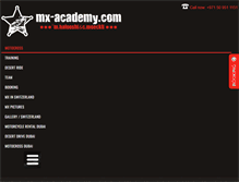 Tablet Screenshot of mx-academy.com